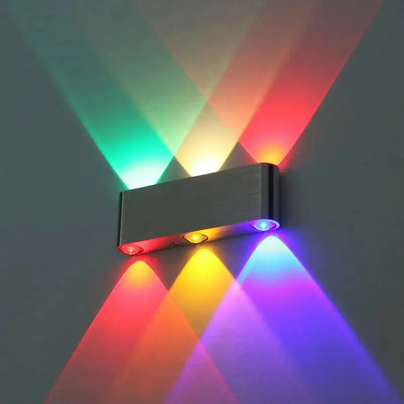 

6W 8W LED wall light Wall mounted crystal convex lens AC85V-265V include LED driversilver silver aluminum bathroom bedroom lamp