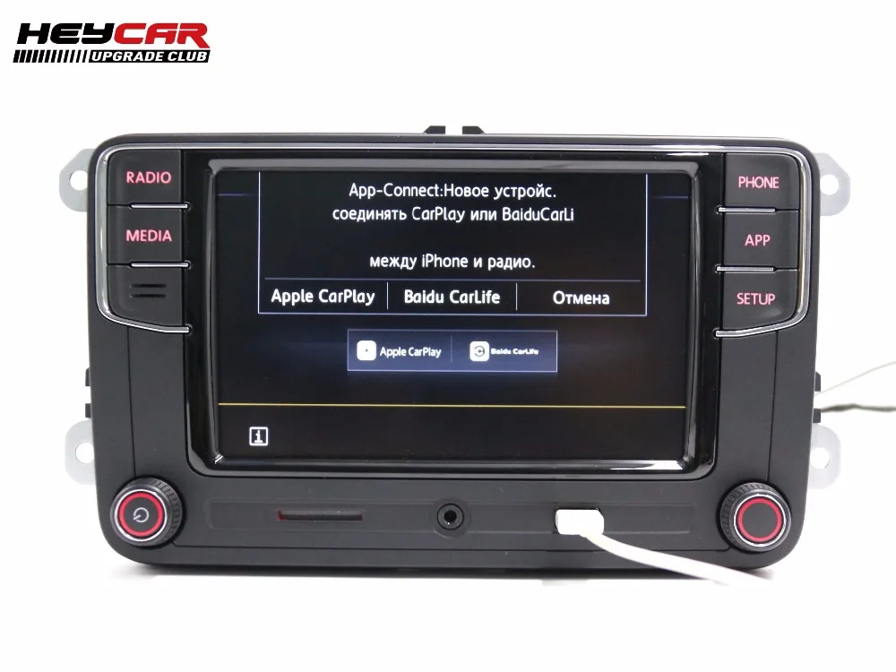 Русско-немецко-турецкая версия RCD330 плюс CarPlay радио для VW Golf 5 Jetta MK5 MK6 CC Tiguan Passat B6 B7 Polo 6RD 035 187 B