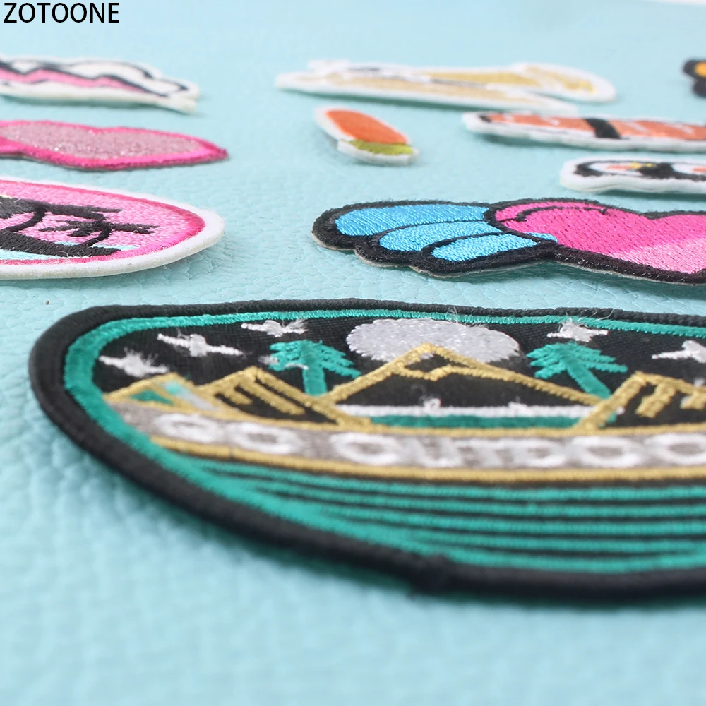 ZOTOONE красочные стильные круглые наклейки для одежды аппликации детской