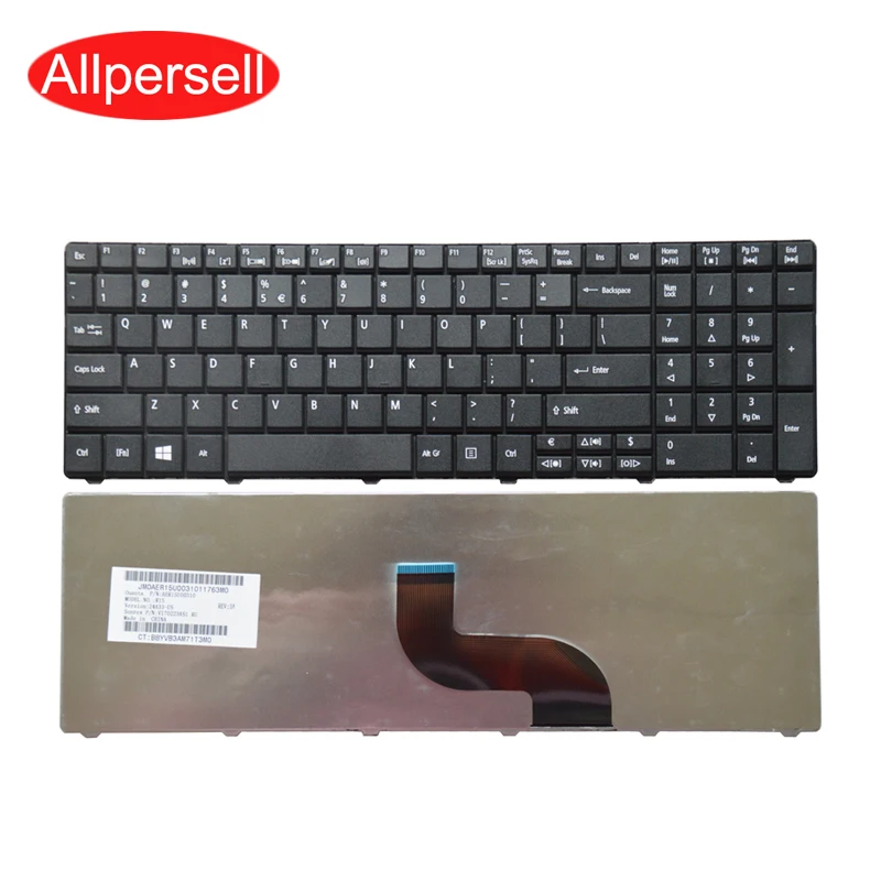 

Клавиатура для ноутбука ACER E1-531 E1-571 E1-531G E1-571G US, новинка, Черная
