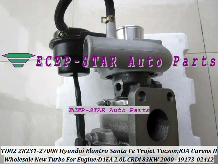 Бесплатная доставка 49173 02410 28231 27000 02412 02401 турбо для KIA Carens Hyundai Elantra Trip Tucson Santa Fe D4EA
