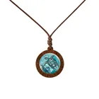 Винтажное ожерелье с черепахой, дельфином, акулой, деревянное ожерелье с рисунком морских обитателей ручной работы, украшения в морском стиле год, подарок для любителей морских обитателей