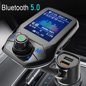 Imported JINSERTA 2023 Car MP3 Music Player Bluetooth 5.0 receiver FM transmitter Dual USB QC3.0 Charger U di
