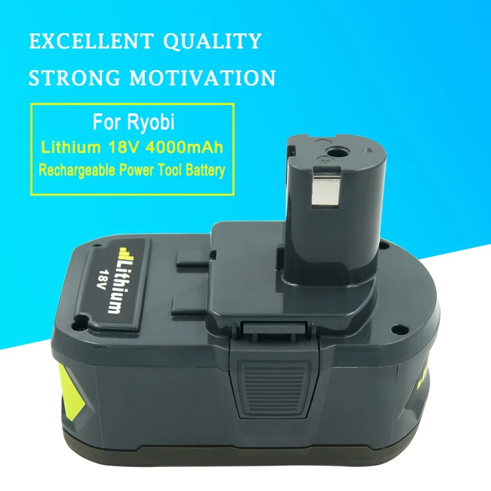 Высококачественный литий-ионный аккумулятор LERRONX 18 в 4 0 Ач для Ryobi ONE P100 P102 P103 P105 P107