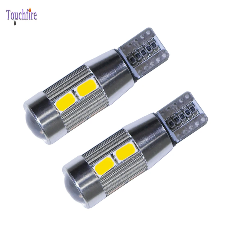 4PCS T10 LED Car Bulb Auto Canbus 194 W5W 5630SMD 10 Error Free Dome Signal Plate Clearance Light Dropshipping For Ford/Audi | Освещение