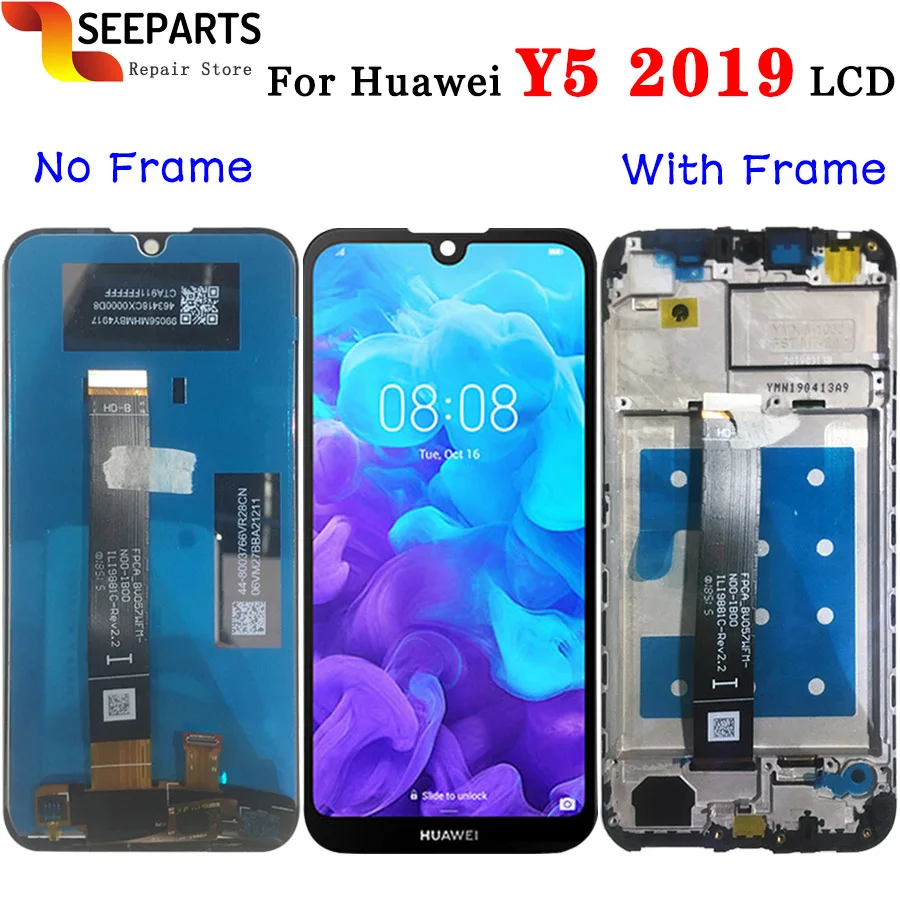Оригинальный ЖК дисплей для Huawei Y5 2019 дигитайзер в сборке экран с дигитайзером