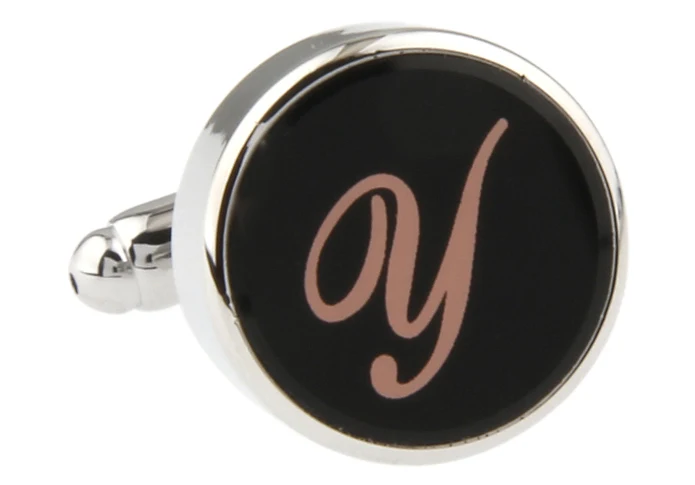 Мужские Запонки Sunnylink серебристые золотые черные запонки с надписью L1083 16 мм N O P Q R
