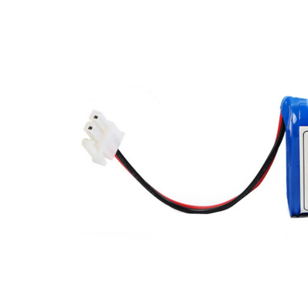 The white plug 2800 мА/ч, Батарея Для Ecovacs зеркало CEN540 CEN546 CEN550 558 CEN640 CEN646 X500 X580 KK8 CR120 CR130 V780 V7 V7S 2 Отсоединяемый провод - Цвет: The white plug