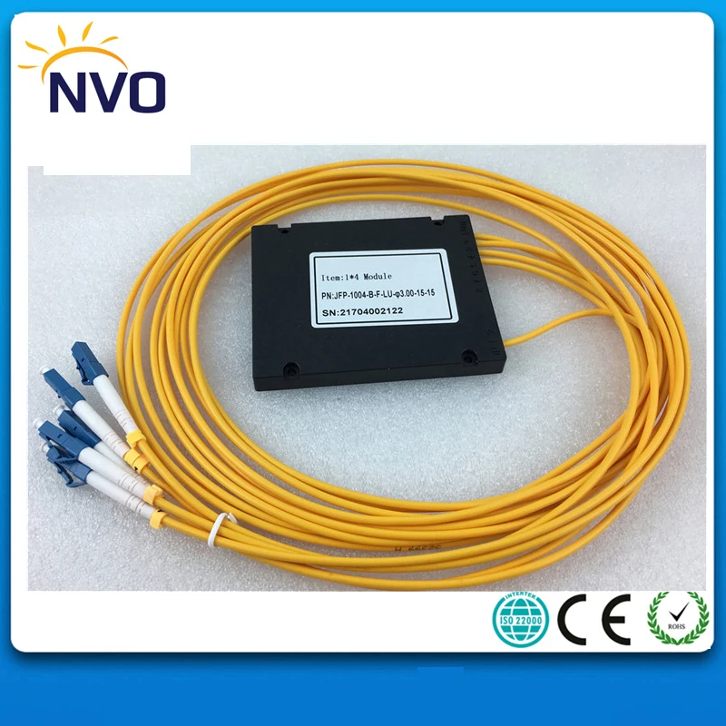 Бесплатная доставка 1x4 ABS Box PLC сплиттер модуль 1*4 FC/UPC Волоконно Оптический