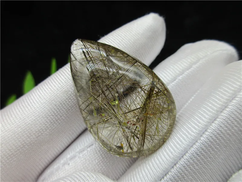 Rare Natural Mineral Quartz Rutilated Rutile Specimen Chakra Pendant Rock Stones Gold Hair Crystal Collection Gift | Дом и сад