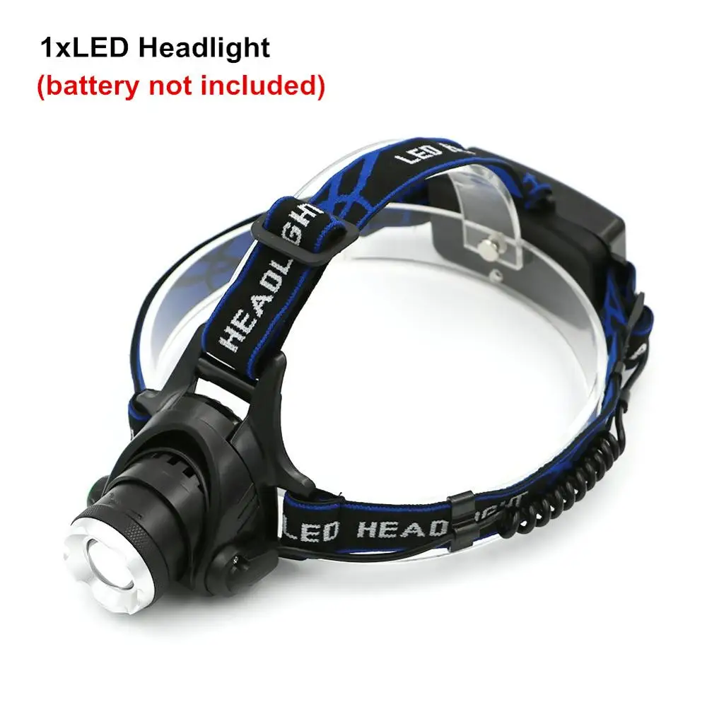 No battery no charge Светодиодный задний фонарь 5000lm CREE XML T6 светодиодный налобный фонарь с приближением, фонарь на голову водонепроницаемая лампа для рыбалки и охоты - Испускаемый цвет: No battery no charge