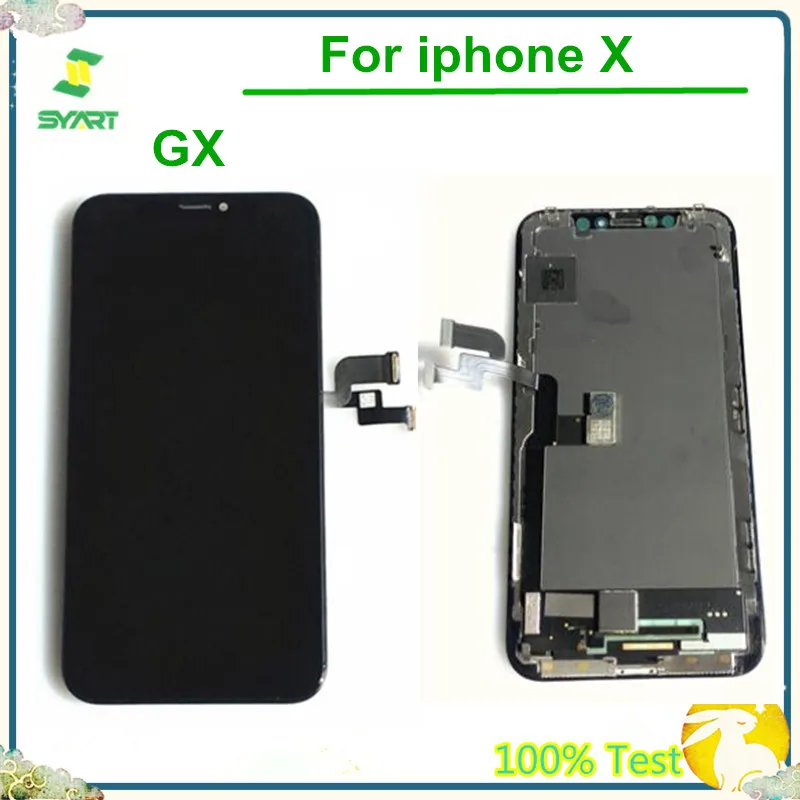 

GX OLED Pantalla For iPhone X 10 LCD Display Touch Screen Digitizer Assembly Replacement For iPhone X LCD Screen
