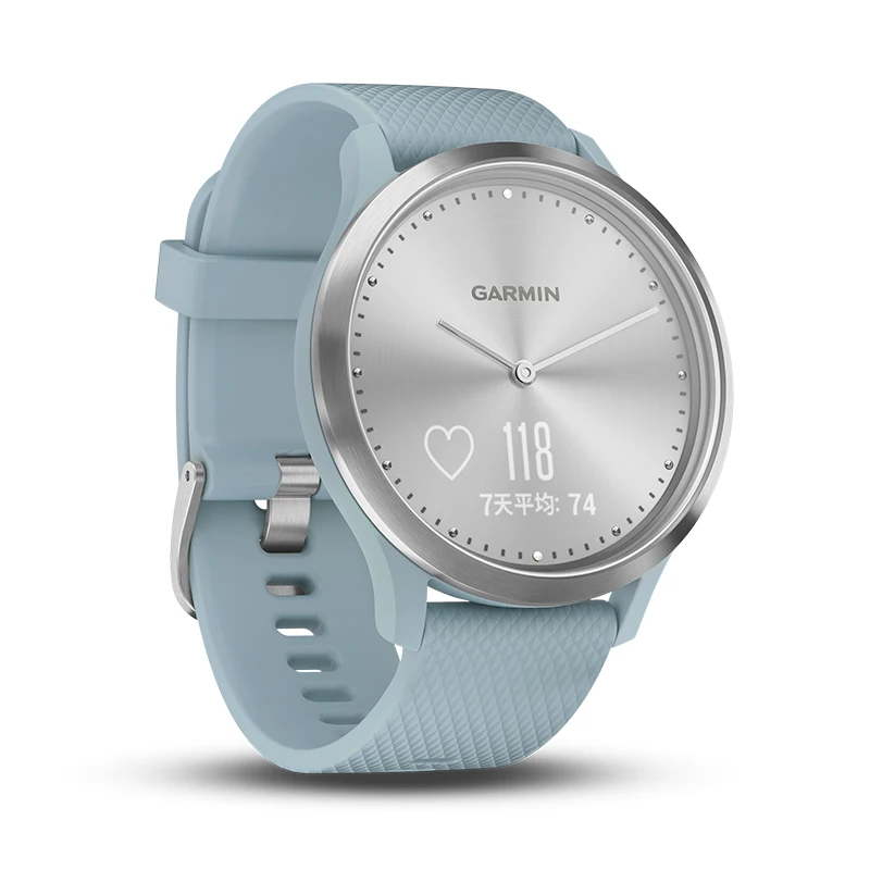 GARMIN vomove HR гибридные Смарт часы для мужчин и женщин серебристая/морская