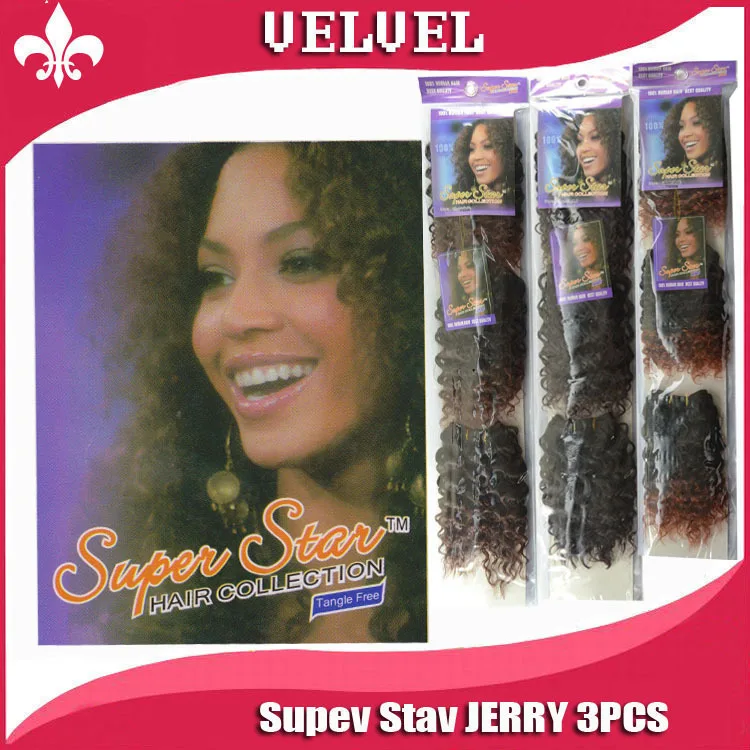Supev Став ДЖЕРРИ 3 ШТ. Дарлинг Charme Джерри Короткий Завиток Волос Cabelo Смешанное