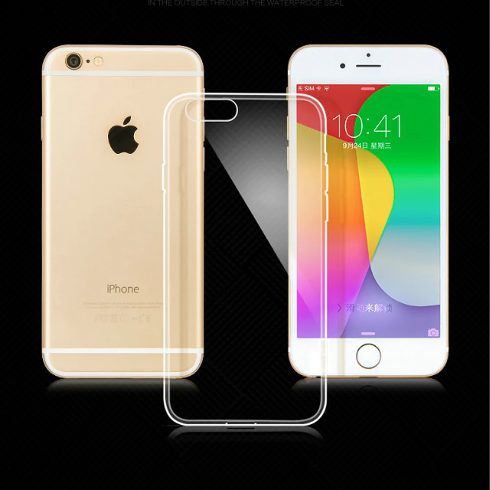 Ultra-thin Clear Transparent Soft Silicon TPU Mobile Phone Case for Apple iPhone 6 6s Plus 7 8 se2 Back Cover Shell | Мобильные