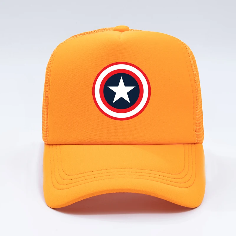 Бренд Marvel Super Hero Капитан Америка щит бейсболка с принтом женские мужские панк хип-хоп бейсболка высокое качество кепки