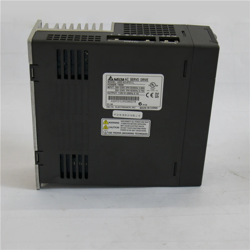 ASD-A2-0721-L Delta AC сервопривод 1ph 220V 750W 5.1A с полностью закрытым управлением Новый |