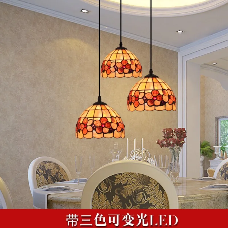 

Средиземноморская ракушка с рыбками, подвесное освещение для ресторана, бара, столовой Тиффани