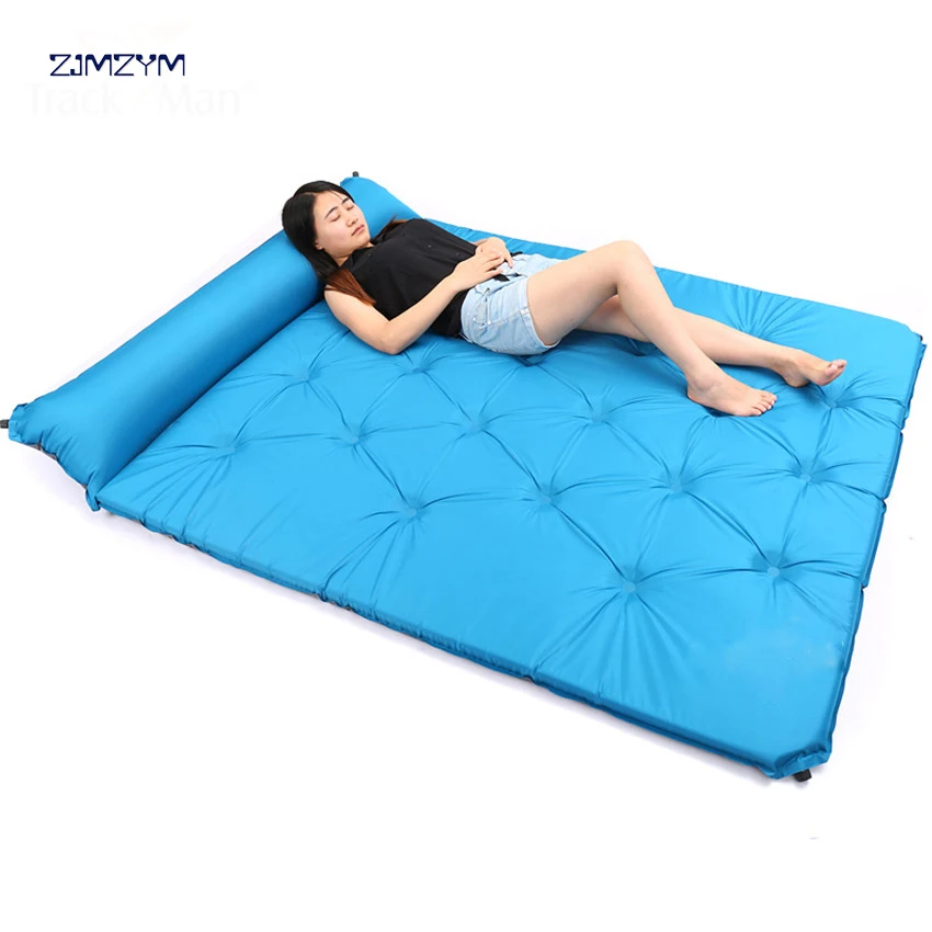 Матрас надувной Самонадувающийся на 2 человек автоматическая подстилка для