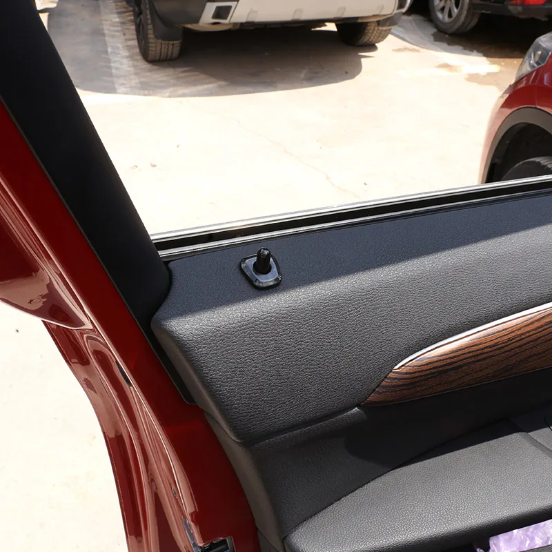 4 шт. черное дерево для BMW X1 F48 2016 2019 ABS крышка дверного замка автомобиля отделка
