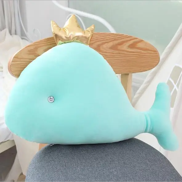 55 см Корона Дельфин плюшевая игрушка милый КИТ Ragdoll Подушка Мягкая пуховая