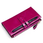 Кошелек женский, из натуральной кожи, с карманом для телефона