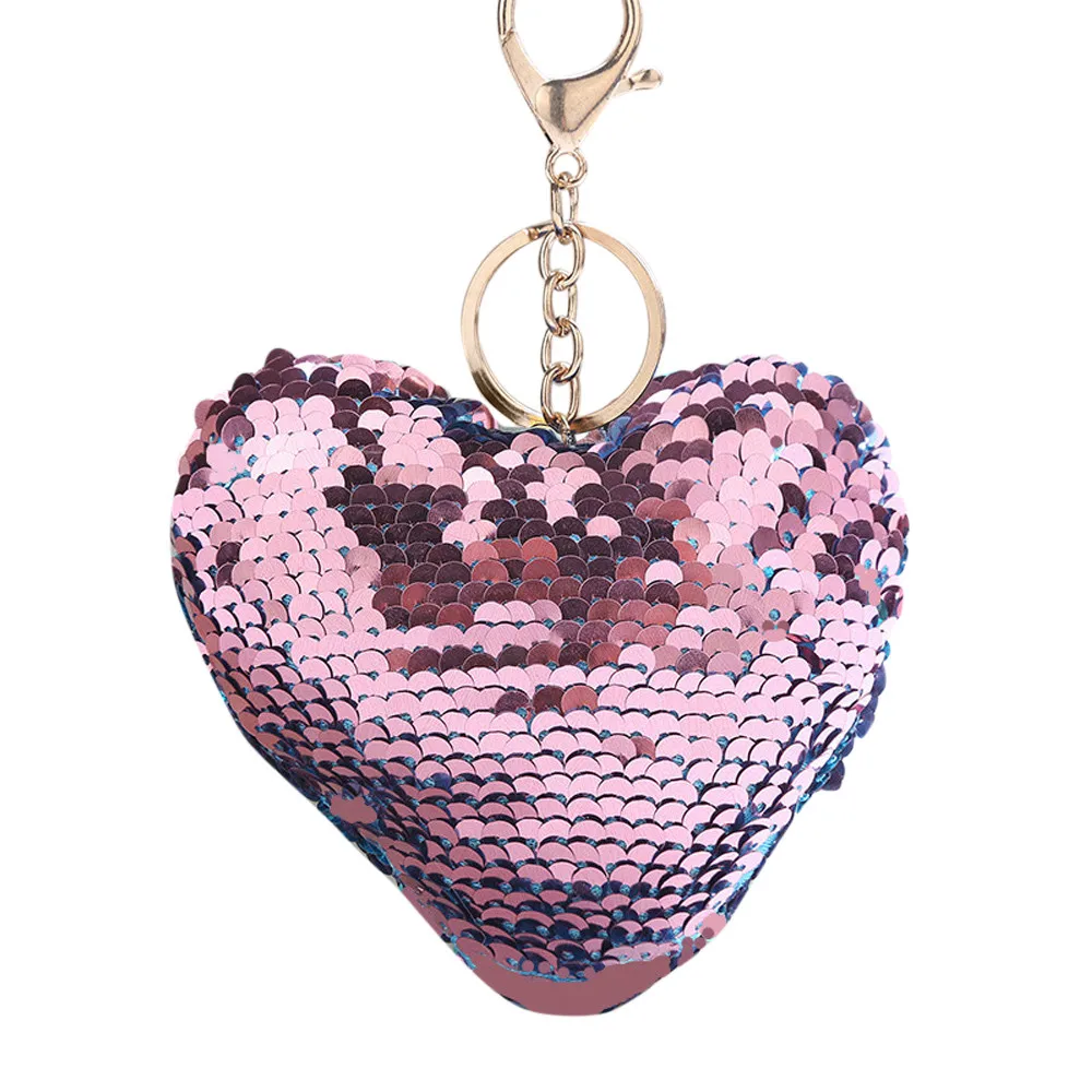 Bestnow модный Звездный брелок с блестками в форме сердца кулон подарок брелки