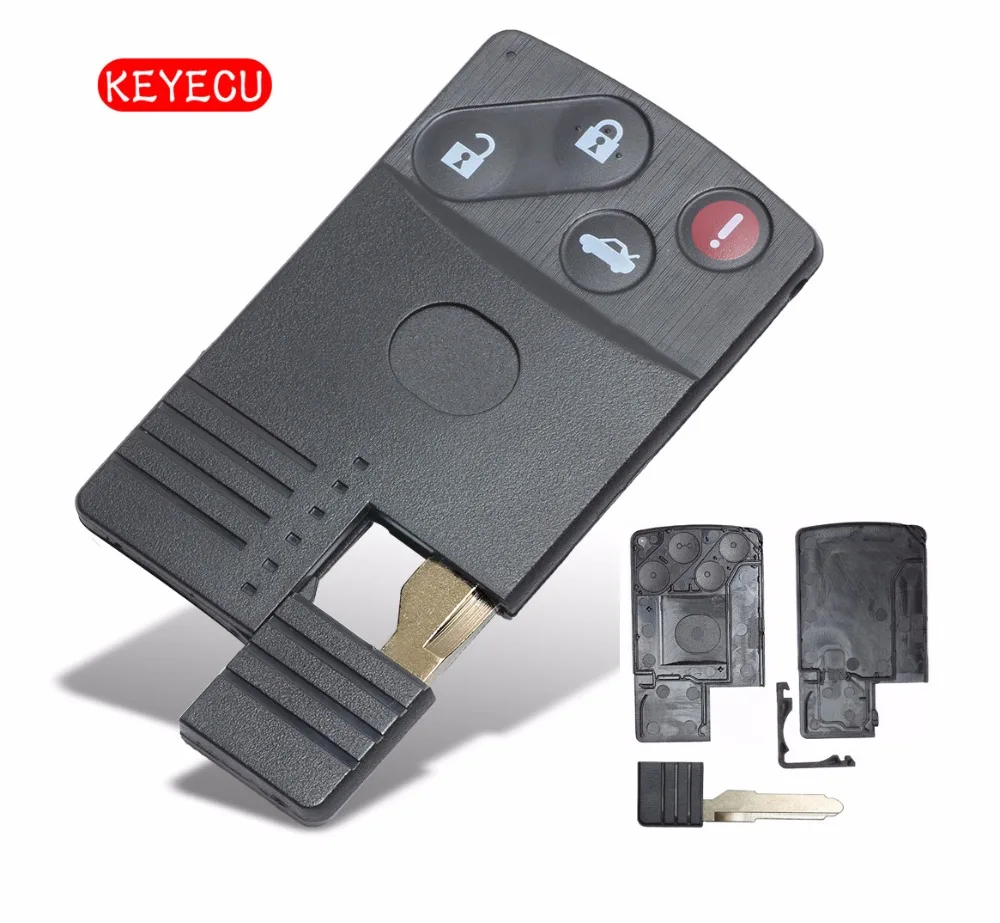 Keyecu Smart удаленной машине ключ чехла 3 + 1 пуговица брелок для Mazda CX 7 CX9 2007 2009|Ключ от