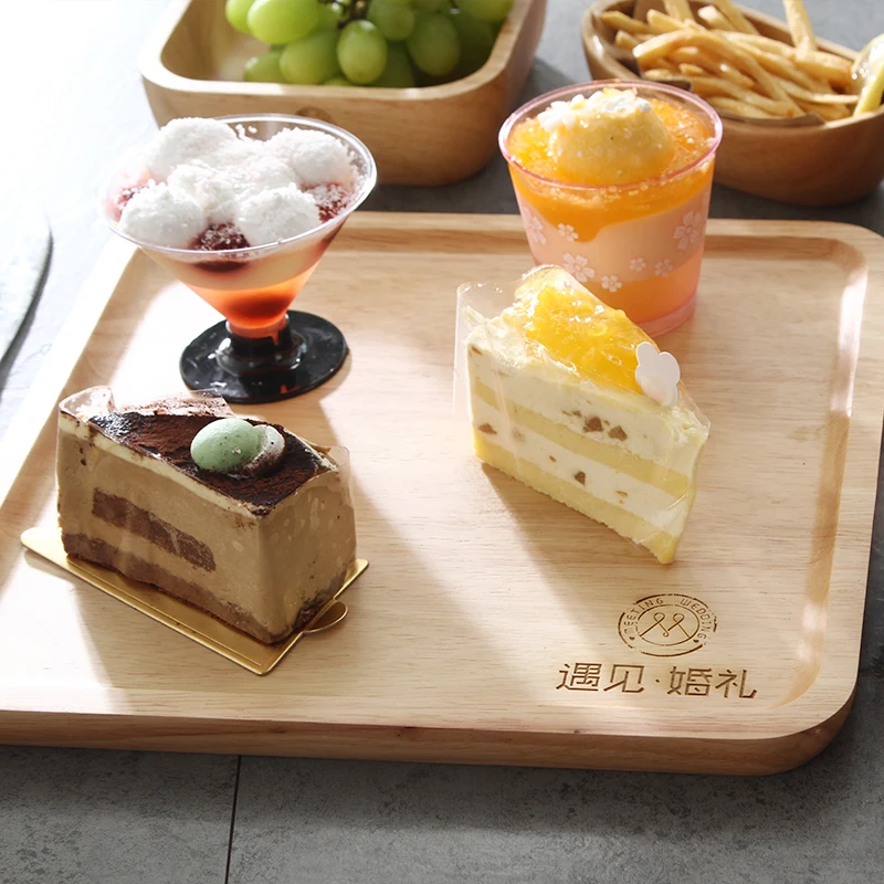 Деревянные Подносы для вечерние/отеля/дома тарелку блюдо посуда резиновая