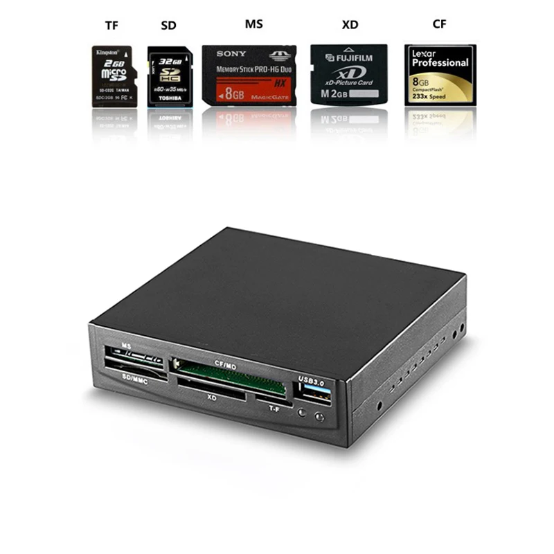 EN Labs все в 1 внешний кардридер USB 3 0 SD CF ms XD TF настольный считыватель карт флэш