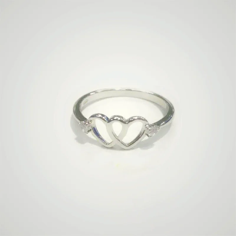 Tibetan sliver Hollow Heart Love finger Ring women engagement wedding band rings female lady luxury Fashion Jewelry | Украшения и