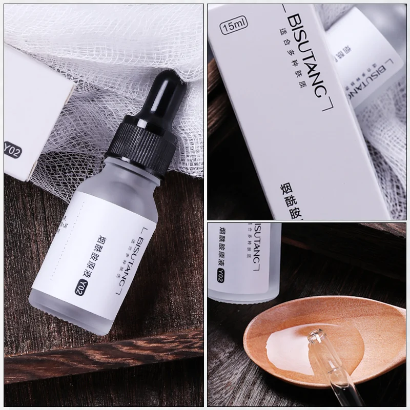 BISUTANG Niacinamide Solution Repair Acne Muscle Fade Marks Shrink Pores Whitening Essence Face Serum | Красота и здоровье