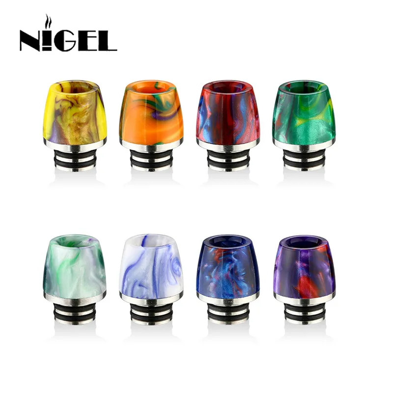 

E Cigarette Drip Tip 510 Drip Tip Cone Style Resin Stainless Steel Mouthpiece for 510 Thread Atomizer RTA RDA Sub Ohm Tanks
