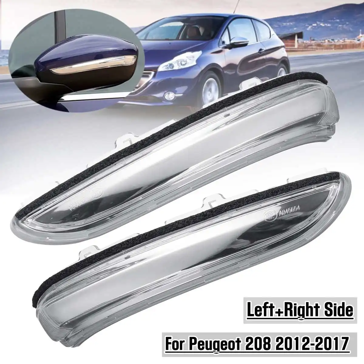Поворотный сигнал для зеркала заднего вида Peugeot 208 2012 2013 2014 2015 2016|Сигнальная лампа|