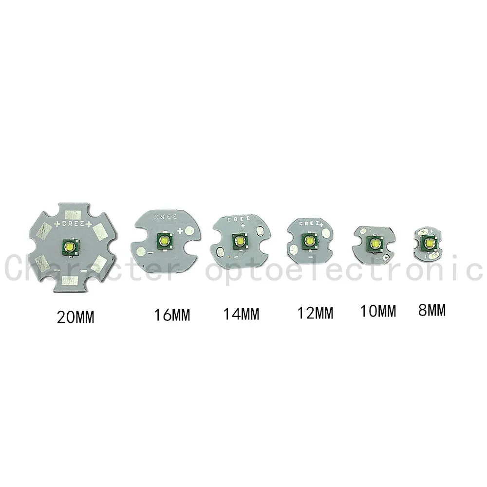 

5pcs Cree XP-E R3 1-3W LED Emitter Diode Warm White 3000K Naturally white4000k Cool White 6500K with20/16/14/12/10/8mm heatsink