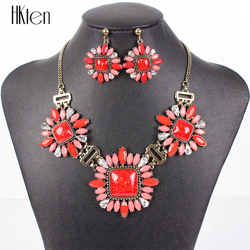 

MS17798 брендовые Ювелирные наборы античное заявление ожерелье Свадебные Ювелирные наборы высокое качество подарки для вечеринки 2014 Новинка