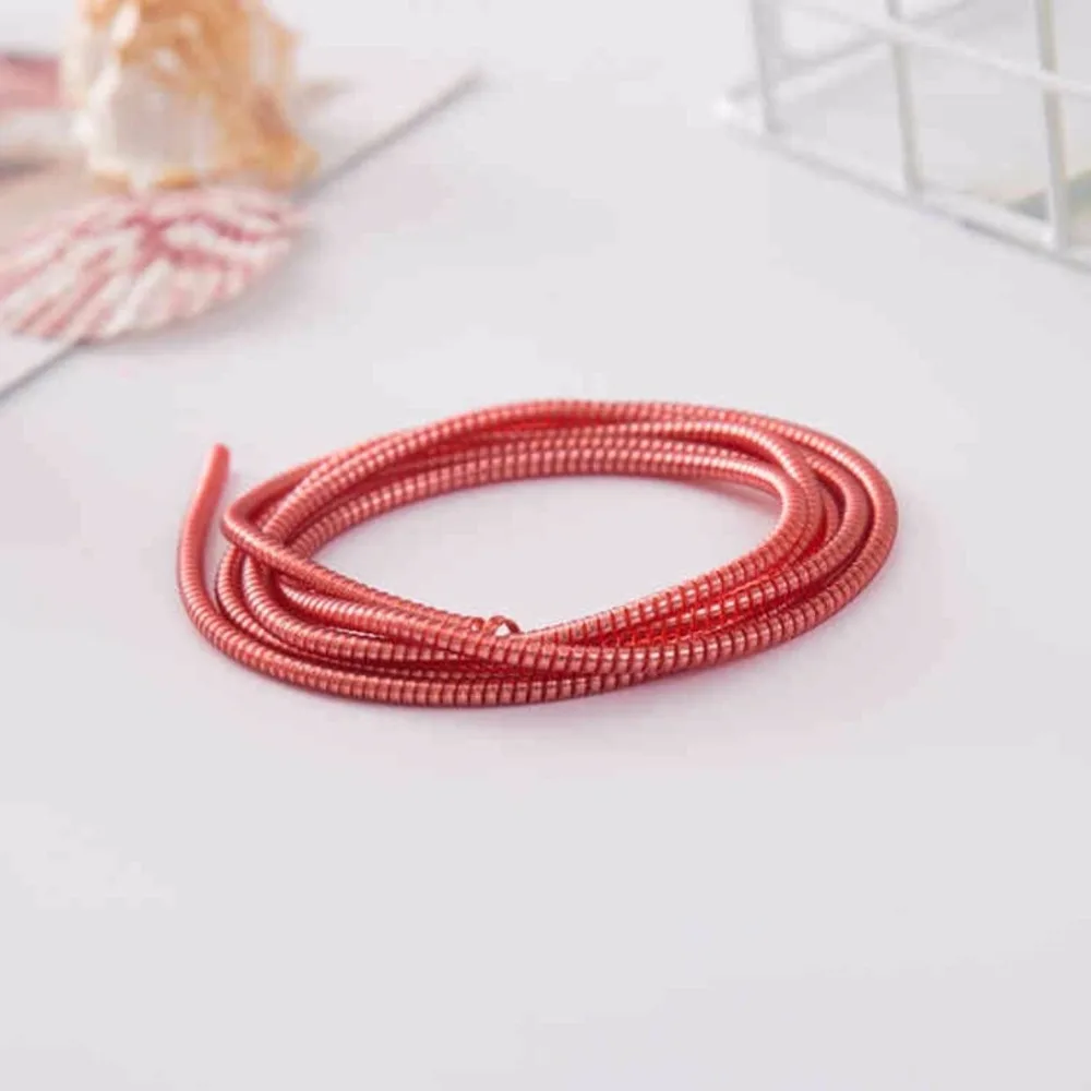50 шт. покрытие 1 4 м 3 в USB зарядка тпу спиральный кабель протектор кабеля для iphone 8 7 6
