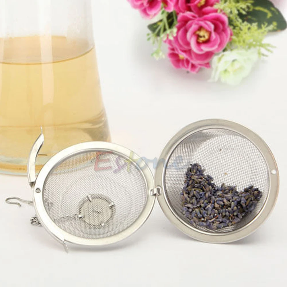 

1pc Practical Stainless Steel Tea Ball Spice Strainer Mesh Infuser Filter Herbal