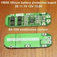 5pcslot 3 series 11 1v 12v 12 6v 18650 lithium battery protection board protection ic 8a 10a current