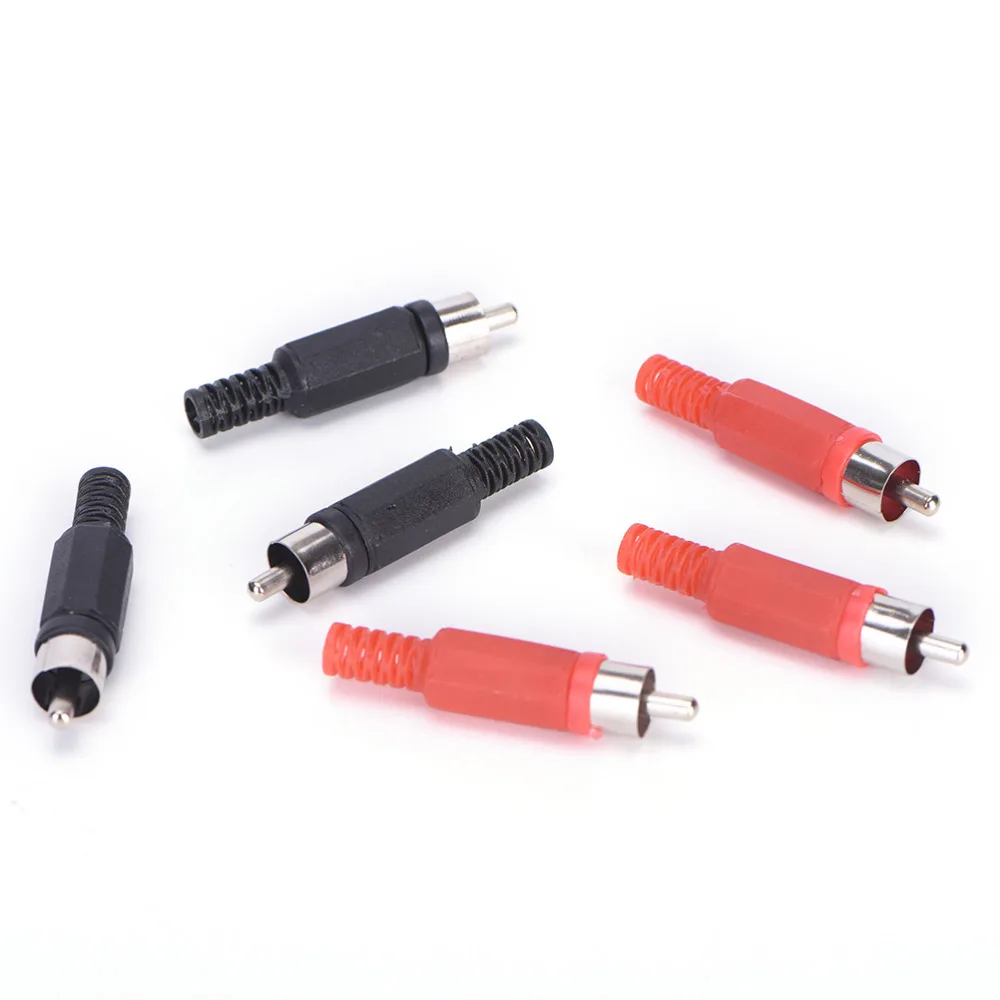 20 шт. черный и красный припой RCA штекер аудио видео адаптер разъем|Кабели VGA| |
