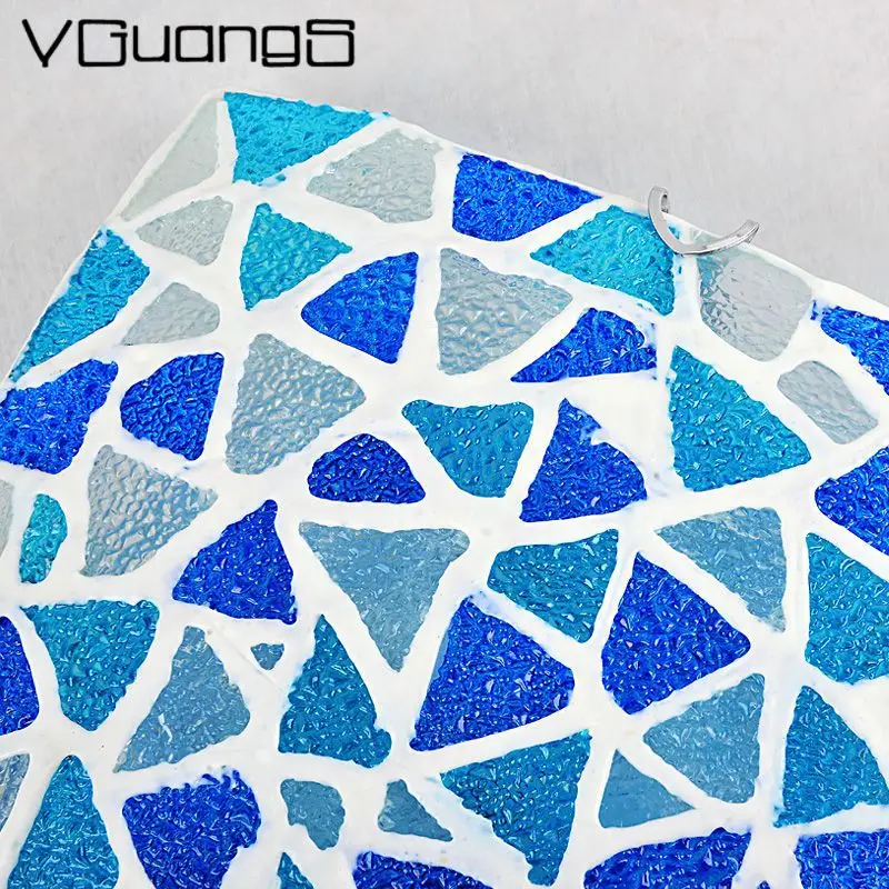 

new arrival fashion blue shell glass LED ceiling lights fixture for bedroom foyer weding lamp AC 90-265v A82