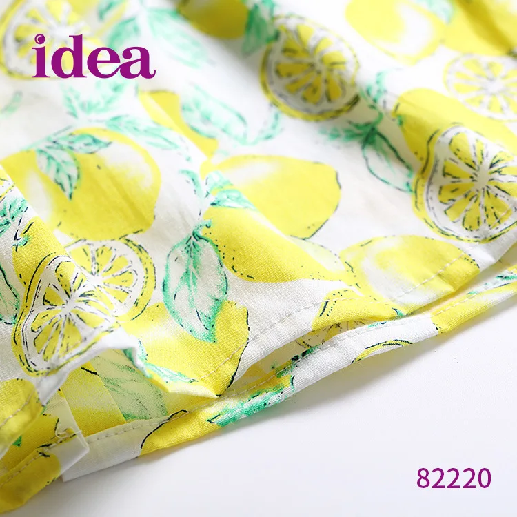 Idea2018 летнее новое платье для девочек милое детское принцессы с фруктами |