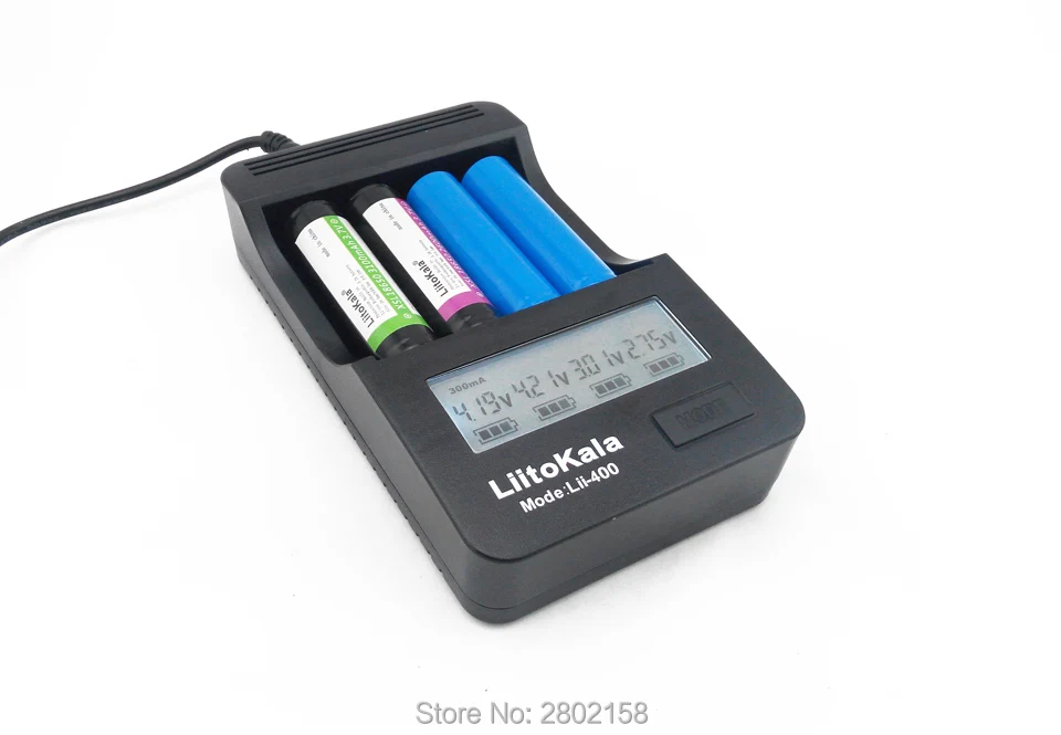 Новинка зарядное устройство для батарей lii 400 Liitokala с ЖК дисплеем 18650 26650 18500 14500 16340