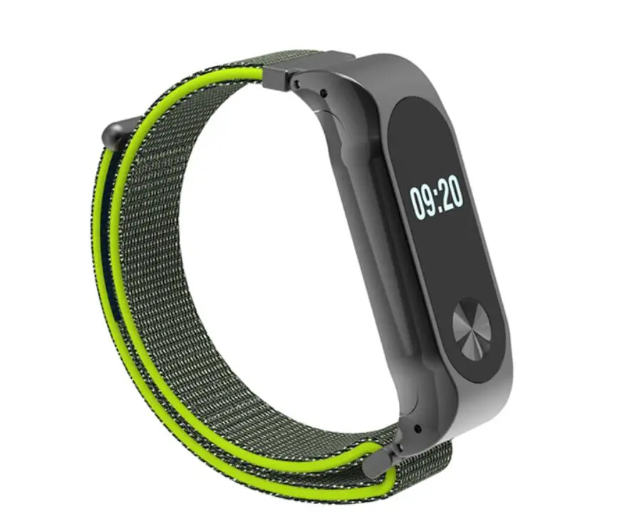 Нейлоновый спортивный ремешок для Xiaomi MiBand 2 на запястье Miband Mi Band регулируемый