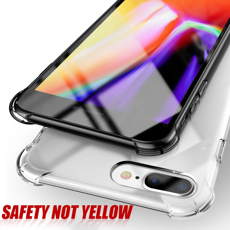 Роскошный противоударный прозрачный чехол GerTong для iPhone X 7 8 Plus 6 6s 10 5 SE силиконовый