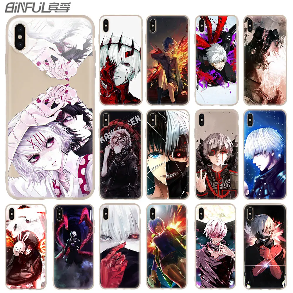 Одежда с надписью Tokyo Ghoul дужка мягкий чехол для iPhone 12 11 Pro X XS Max XR 8 7 6 Plus 5s SE 2020 S 1