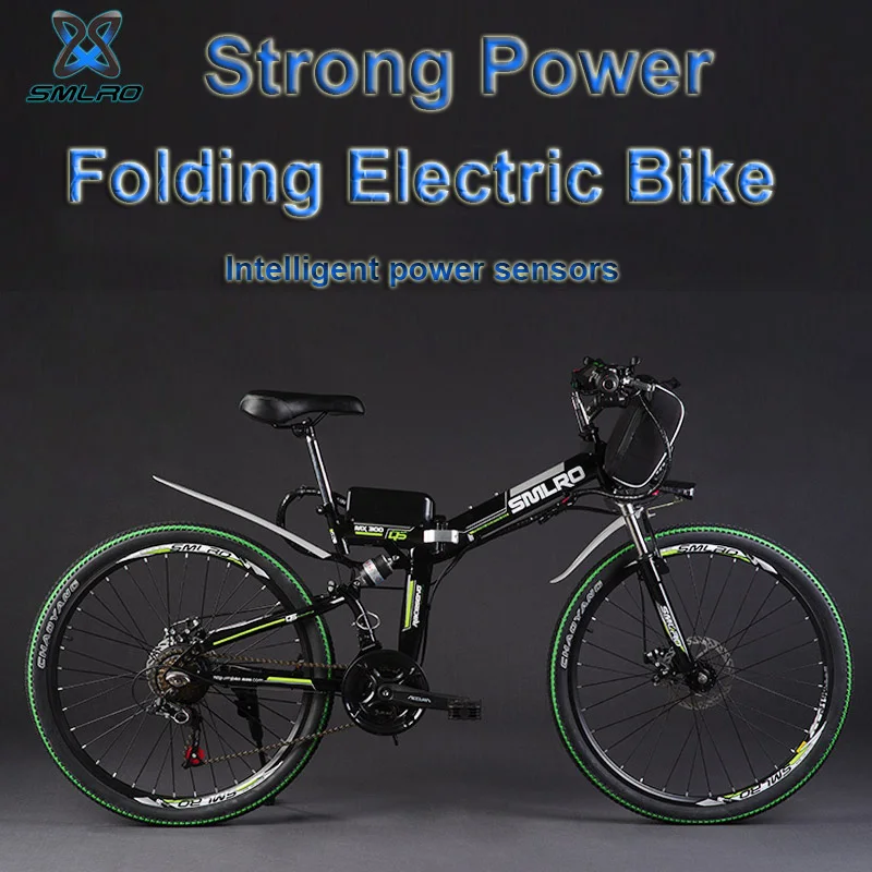 SMLRO 24 &quot48 V 350/500W складной электрический велосипед горный Высокоуглеродистая