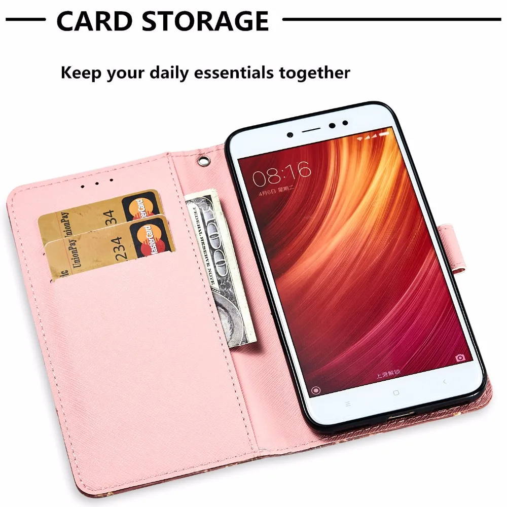 Бумажник флип чехол для Xiaomi Redmi Note 5A кожаный Coque телефона XIAOMI REDMI NOTE принципиально