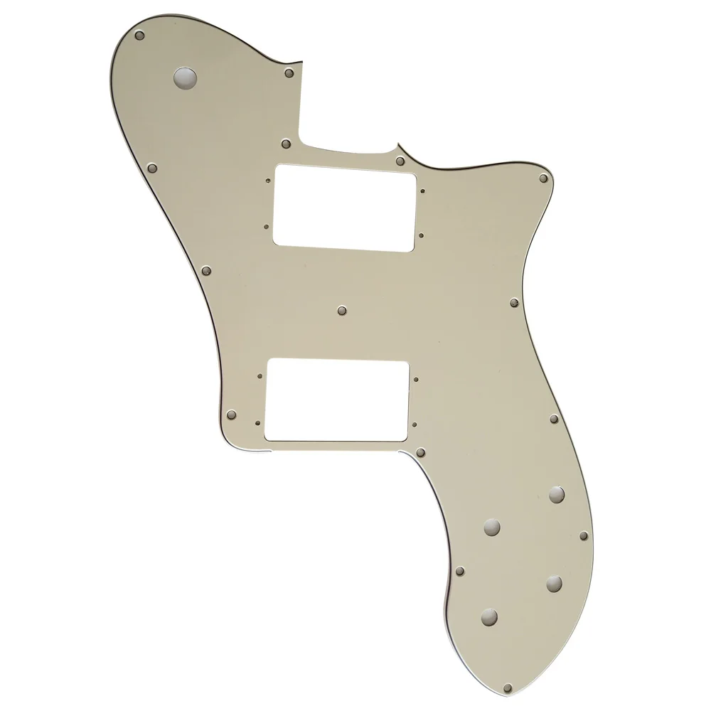 

Pleroo Custom Guitar pickgaurd - For 72 Tele Deluxe Reissue Guitar Pickguard , 3 Ply Vintage Yellow
