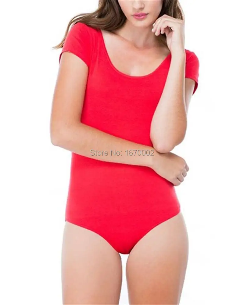 Thin Section Basic Adult Ballet Women Leotard Dance Ladies Short Sleeve Scoop Neck Stretch Gymnastics Bodysuit 0009 | Тематическая